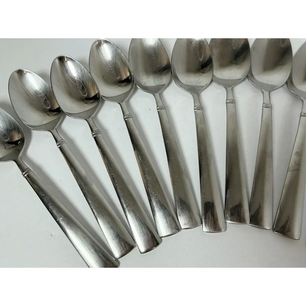 Reed & Barton Stainless Perspective Set of 11 Soup Spoons